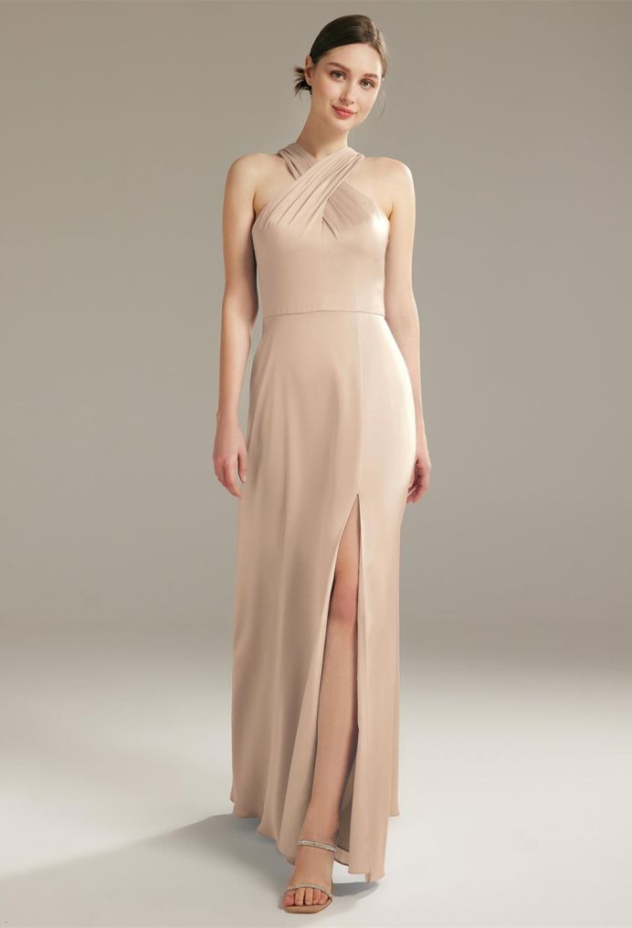 AW Oliva Satin Charmeuse Bridesmaid Dresses image1