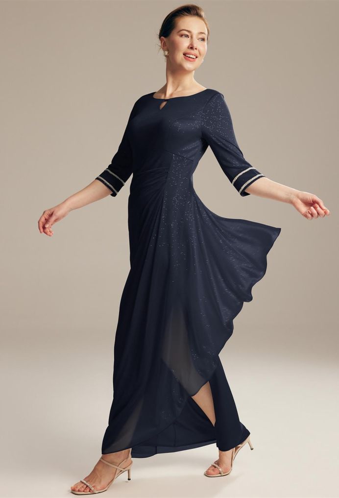 AW Prune Mother of the Bride Dresses image4