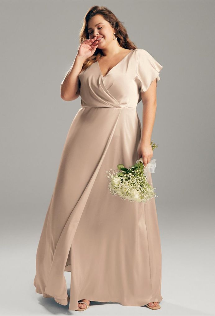 AW Rana Satin Charmeuse Bridesmaid Dresses image3