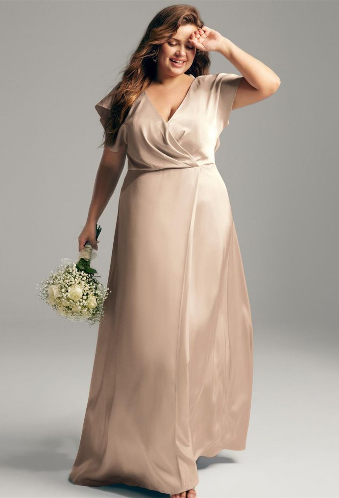 AW Rana Satin Charmeuse Bridesmaid Dresses image6