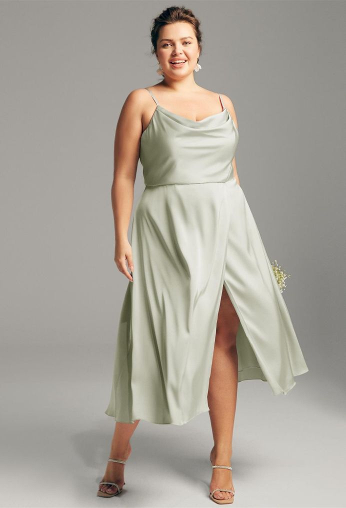 AW Renee Satin Charmeuse Bridesmaid Dresses image3