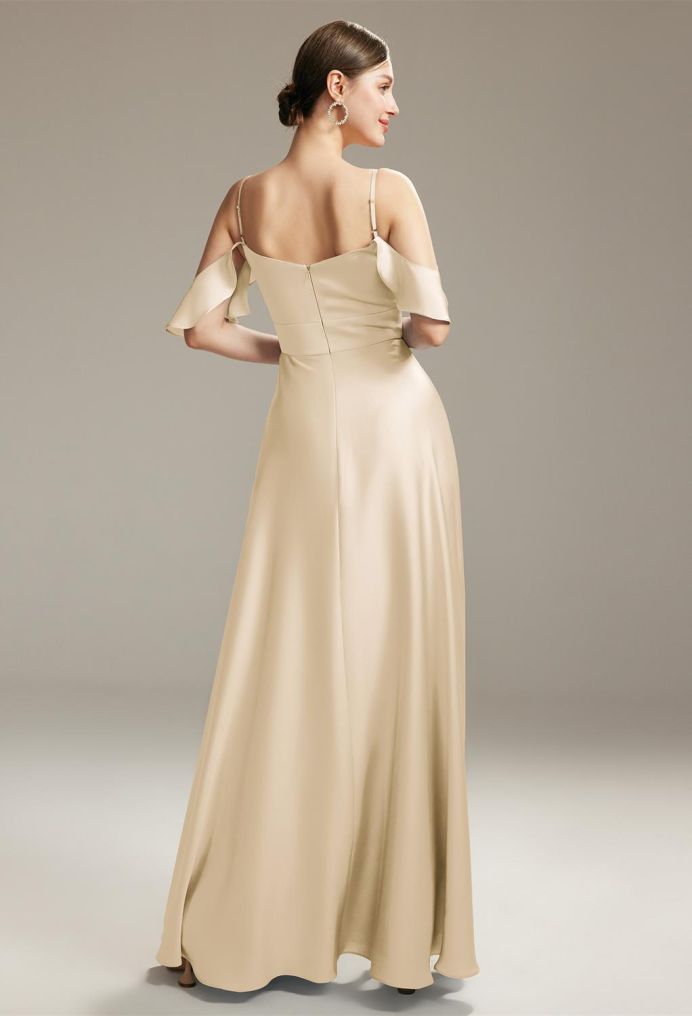 AW Ridge Satin Charmeuse Bridesmaid Dresses image2