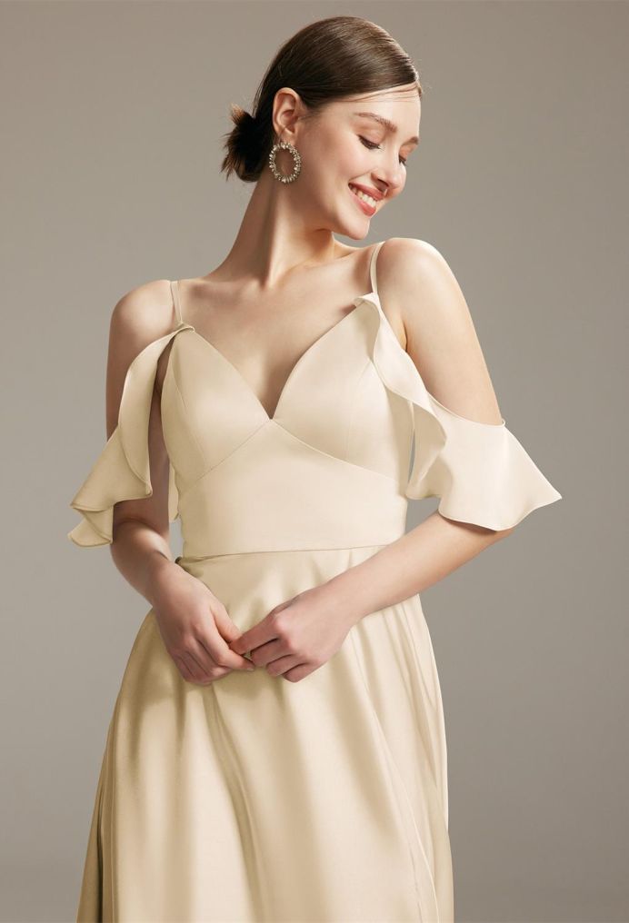 AW Ridge Satin Charmeuse Bridesmaid Dresses image3