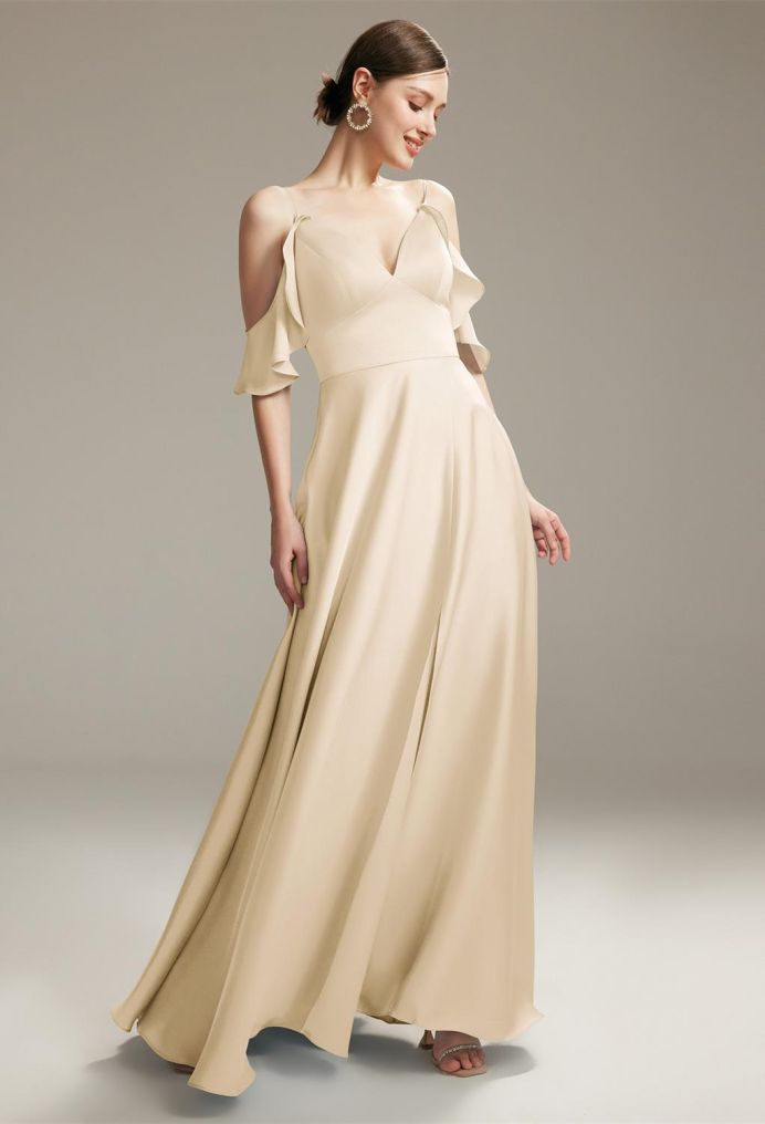 AW Ridge Satin Charmeuse Bridesmaid Dresses image5