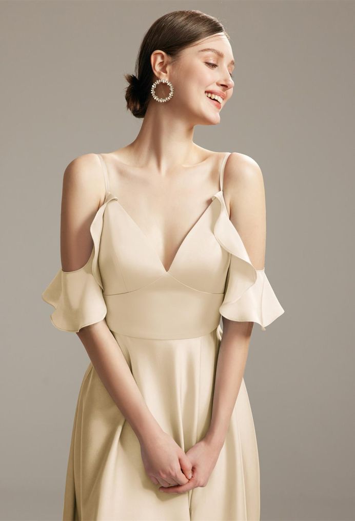 AW Ridge Satin Charmeuse Bridesmaid Dresses image6