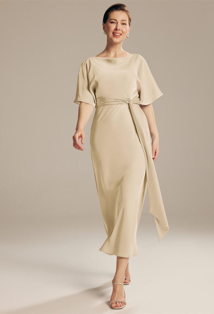 AW Romula Satin Charmeuse Mother of the Bride Dresses image1