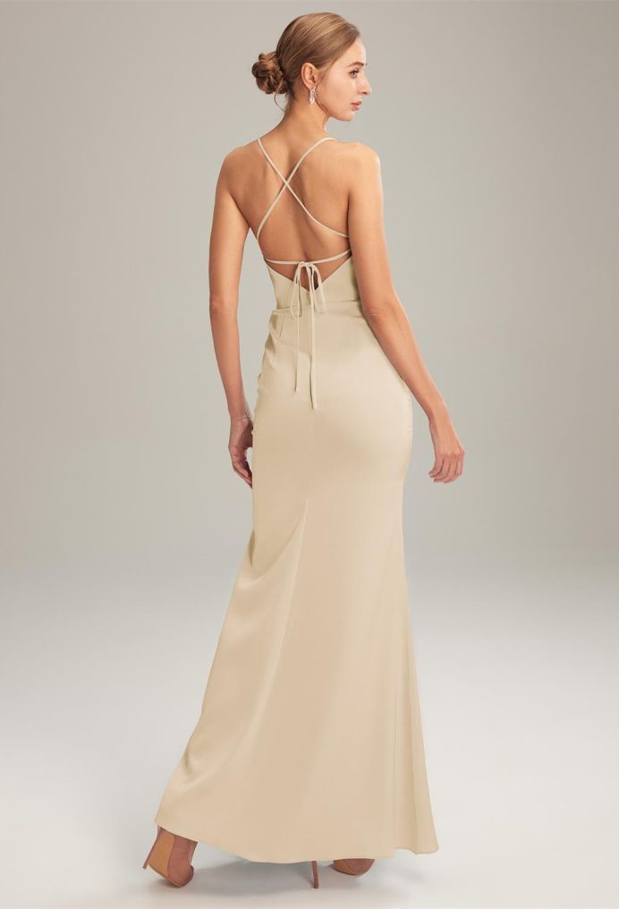 AW Ross Satin Charmeuse Bridesmaid Dresses image2