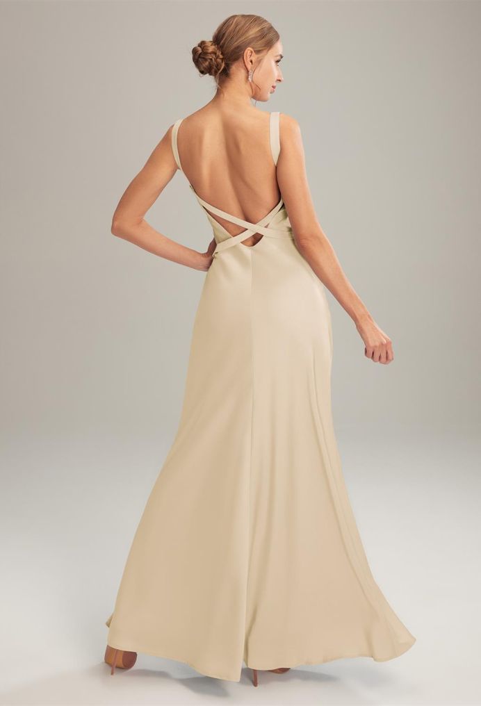 AW Sudie Satin Charmeuse Bridesmaid Dresses image2