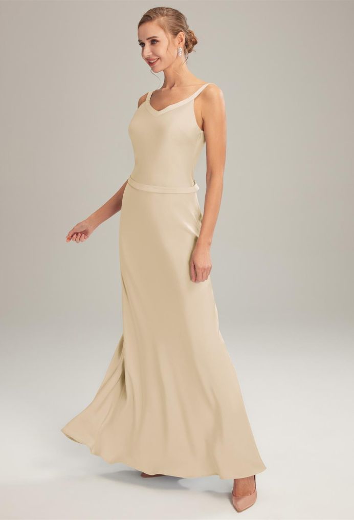 AW Sudie Satin Charmeuse Bridesmaid Dresses image3