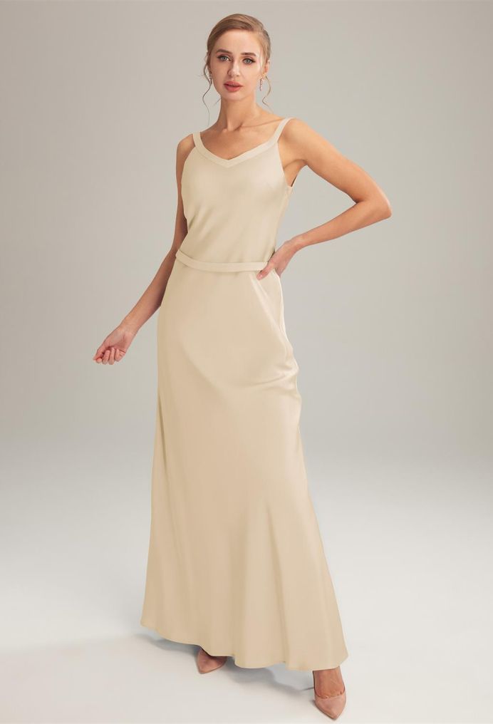 AW Sudie Satin Charmeuse Bridesmaid Dresses image1
