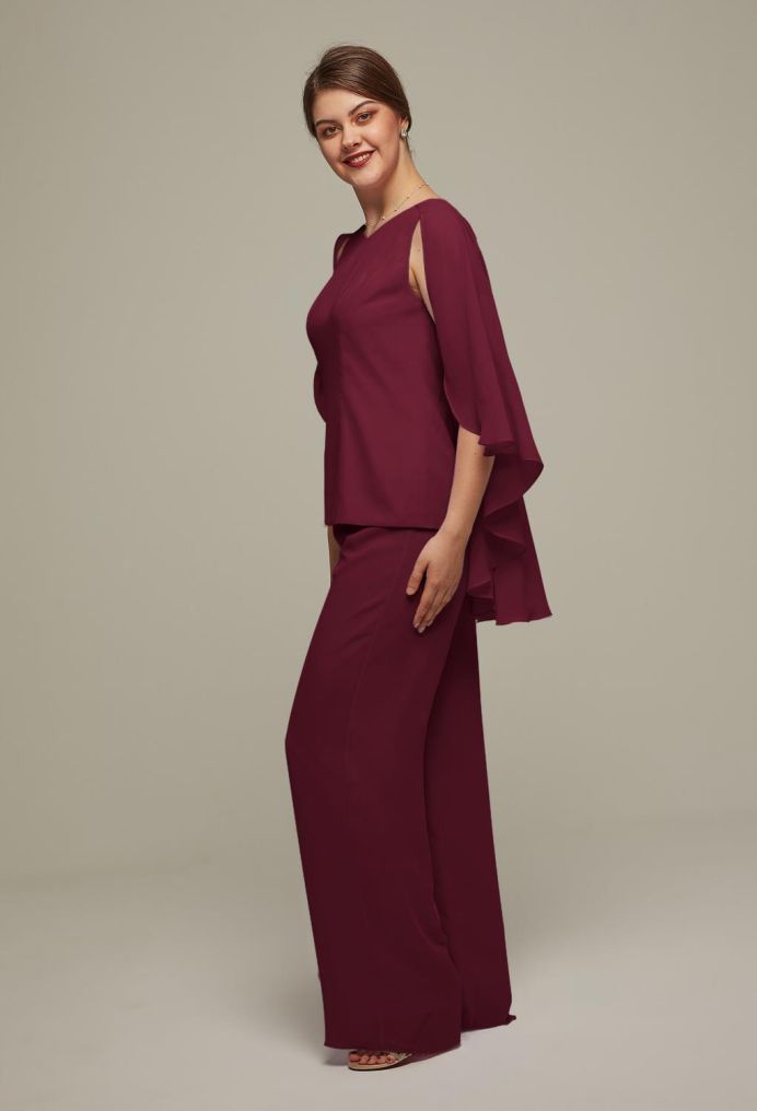 AW Henrietta Pants Mother of the Bride Dresses image4
