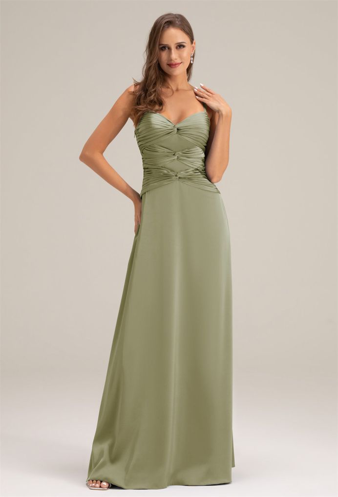 AW Selma Satin Charmeuse Bridesmaid Dresses image6