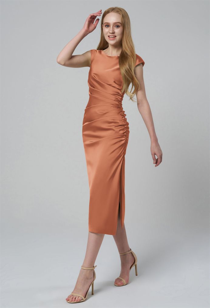 AW Briony Satin Charmeuse Bridesmaid Dresses image4