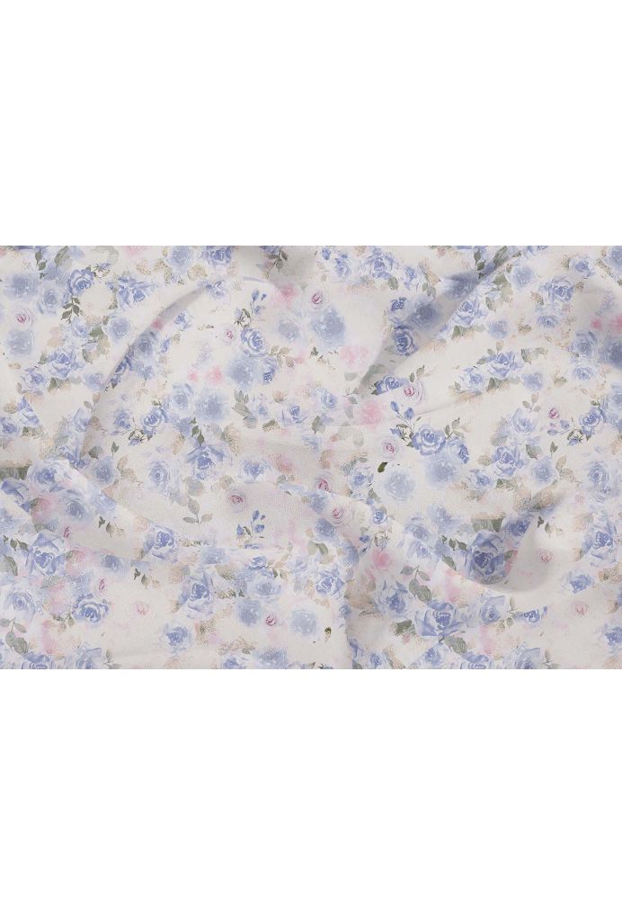 AW Chiffon Fabric for Fashion Dress Azure Purple Fabrics & Swatches image3