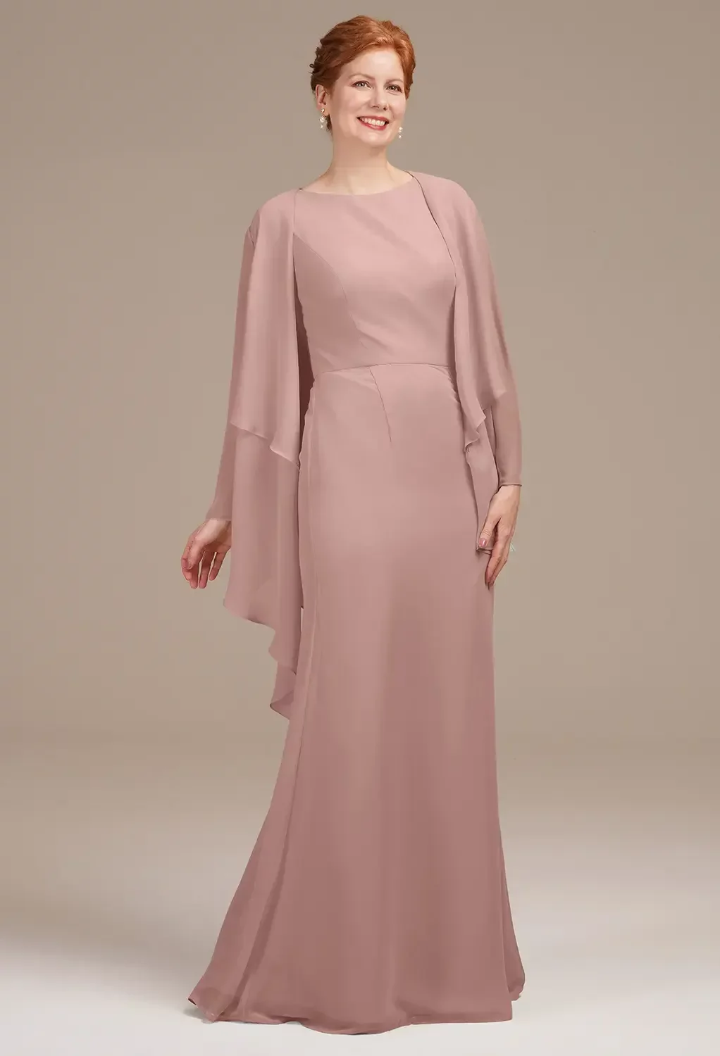 floor length mother of the bride dresses uk Sheath/Column V-Neck Floor-Length Mother of the Bride Dresses With Spl –  Lavetir UK main image 1