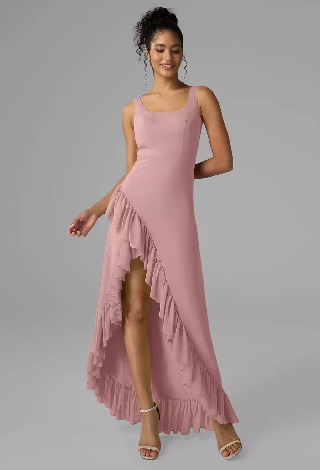Scoop/U-Neck Short Bridesmaid Dresses