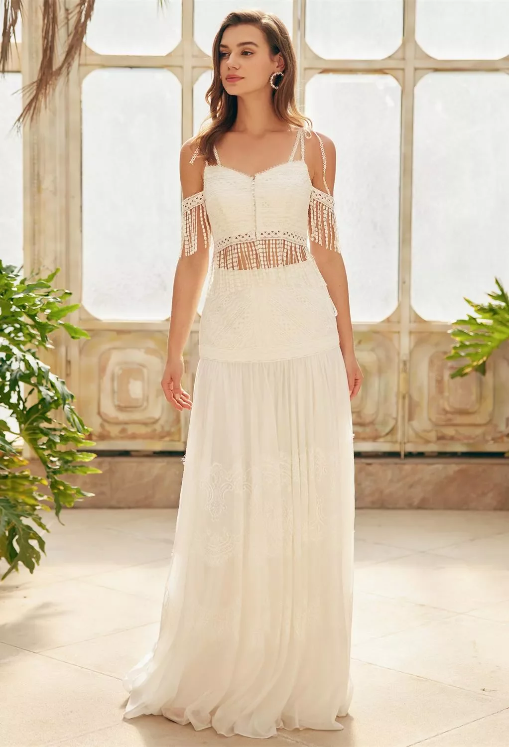 Off the Shoulder Little White Dresses & Bridal Gowns