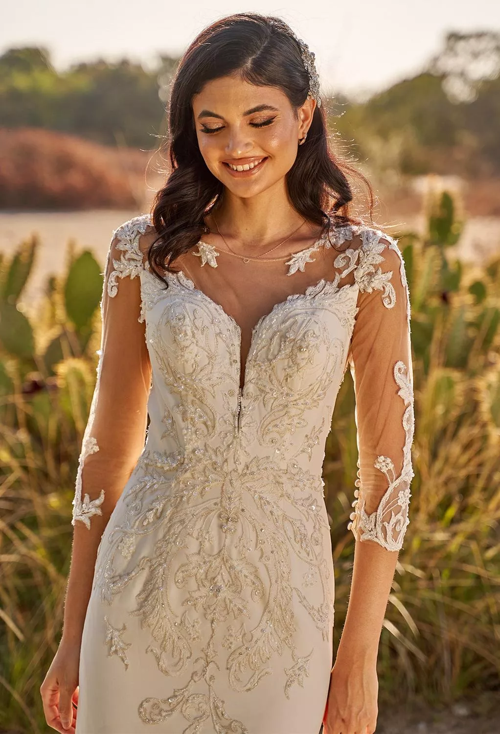 sachin and babi light blue dress Embroidered Wedding Dresses – Grace Loves Lace US main image 0