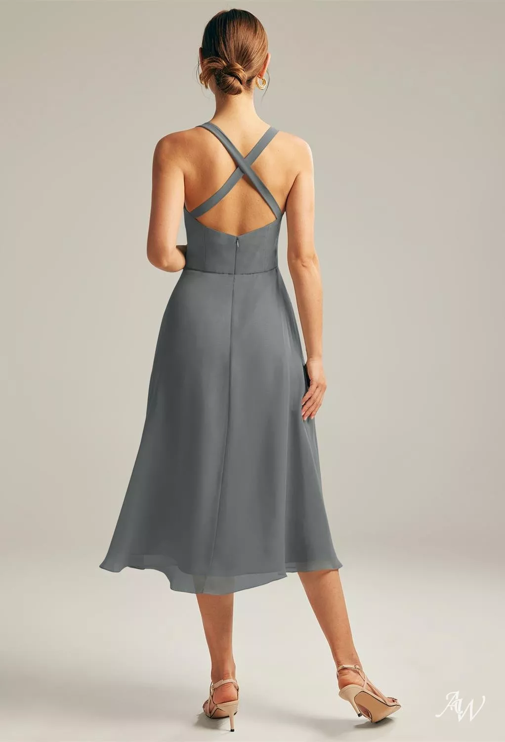 AW Gemma Steel Gray Bridesmaid Dresses | AW.Bridal UK