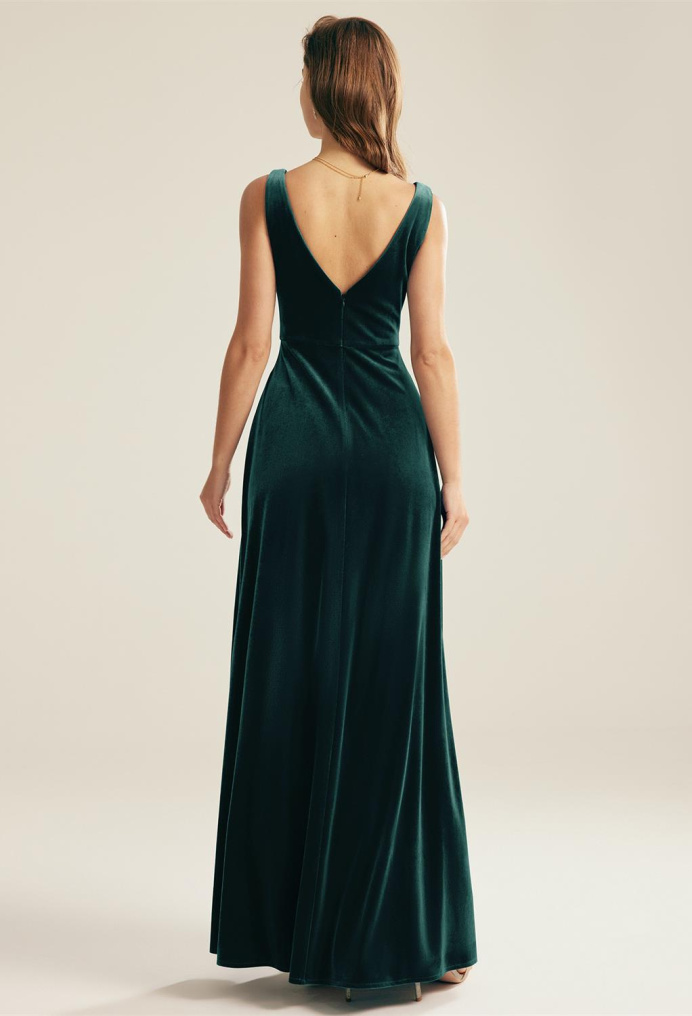 AW Marjorie Hunter Green  Floral Bridesmaid Dresses