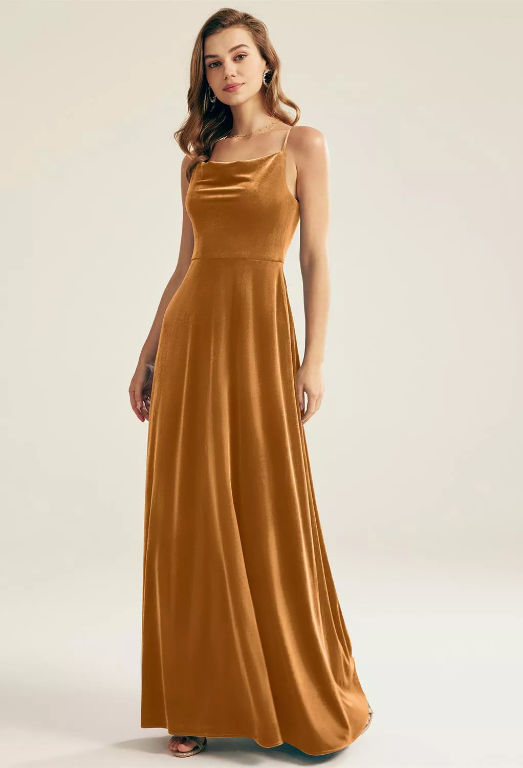 blue dress for baby girl Gold Bridesmaid Dress,Bridesmaid Dress with Slit,Full Length Bridesmaid Dress,BD00087, US24W / Royal Blue main image 0