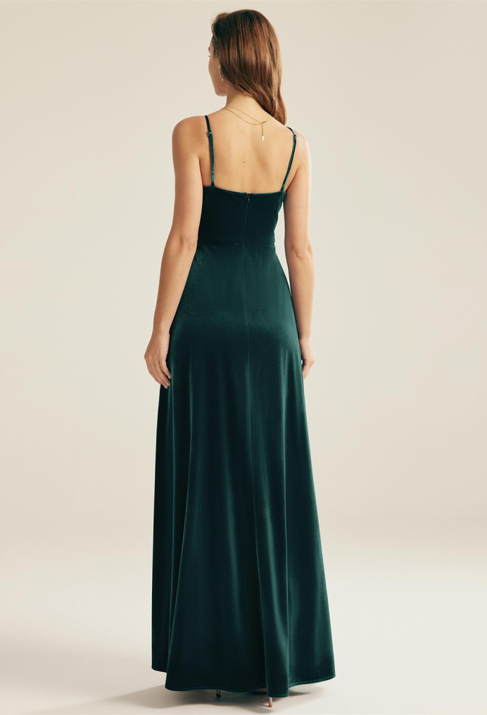 AW Leeward Hunter Green  Floral Bridesmaid Dresses