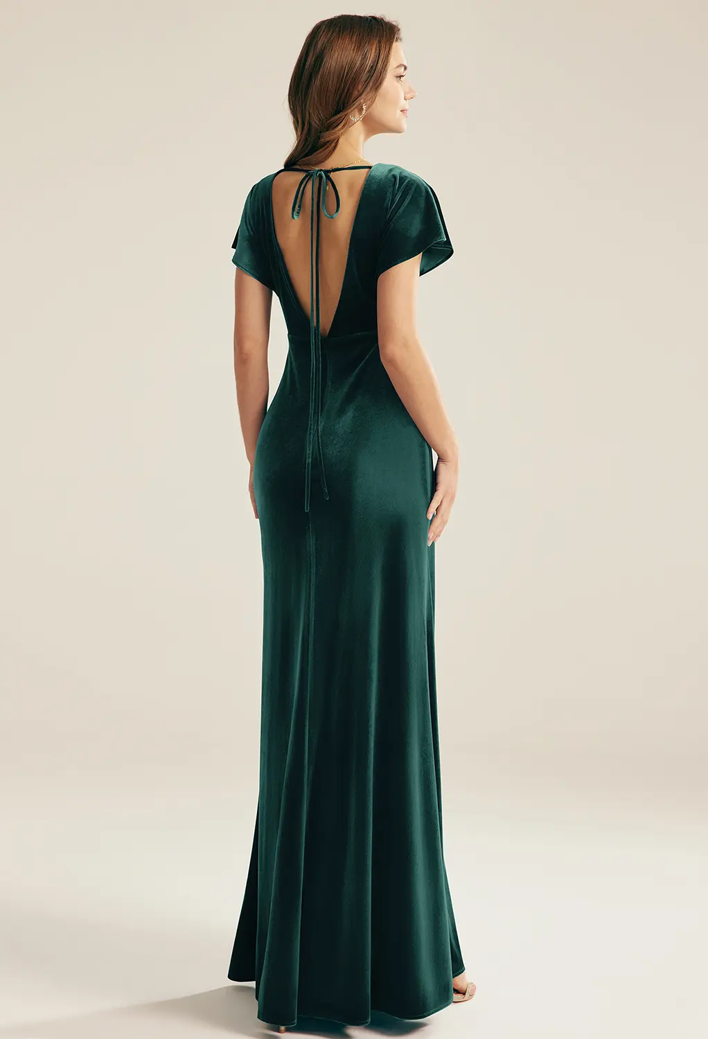 green velvet bridesmaid dresses uk Hunter Green Velvet Convertible Bridesmaid Dress Maxi  Carlyna UK 99.00