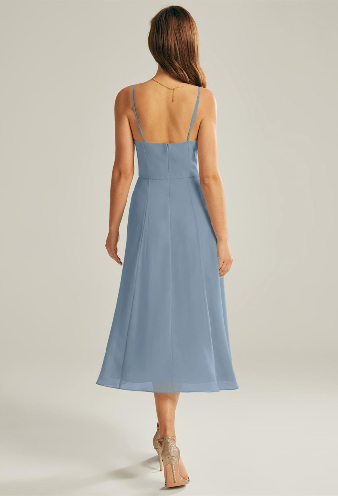 AW Maribel Light Dusty Blue  Floral Bridesmaid Dresses