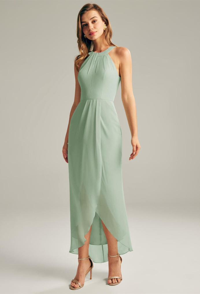 AW Raja Sage Green  Floral Bridesmaid Dresses