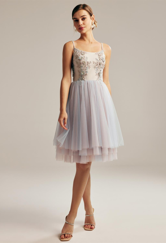 AW Ronnie Baby Blue  Wedding Guest Dresses
