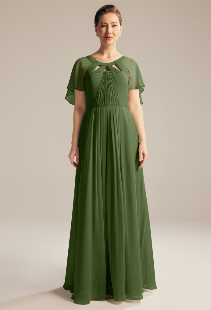 AW Kay Green Olive  Mother of the Bride Dresses