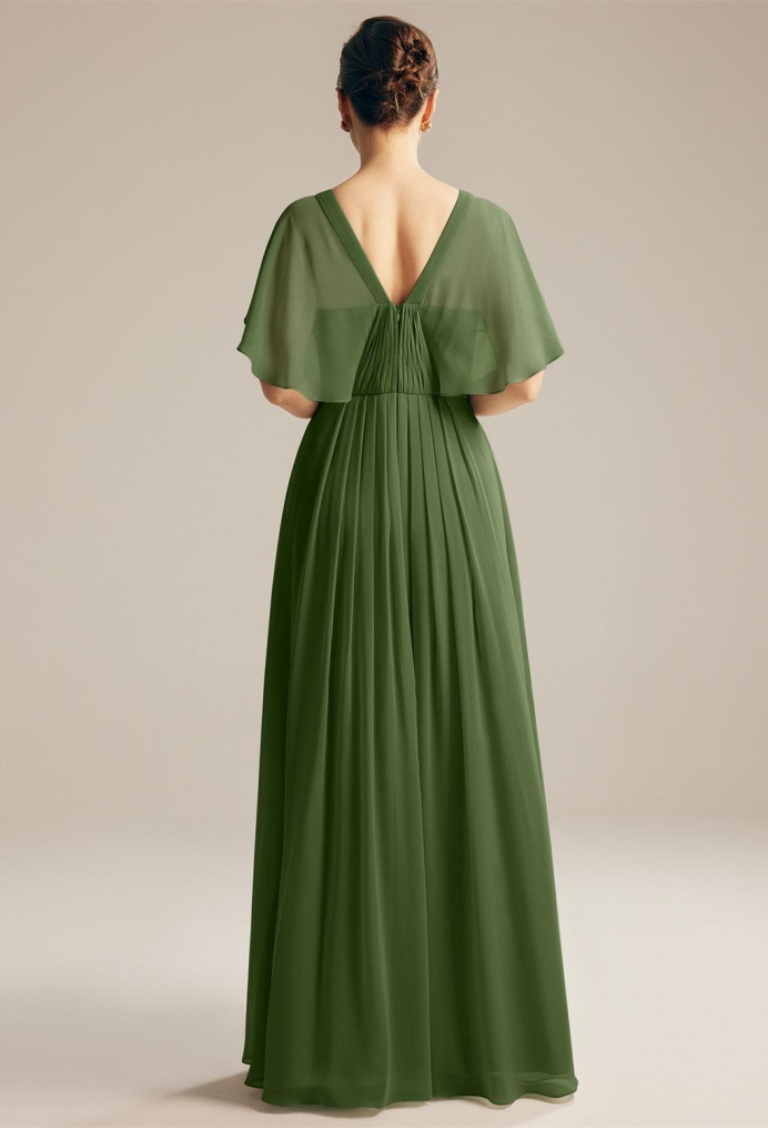 AW Kay Green Olive  Mother of the Bride Dresses