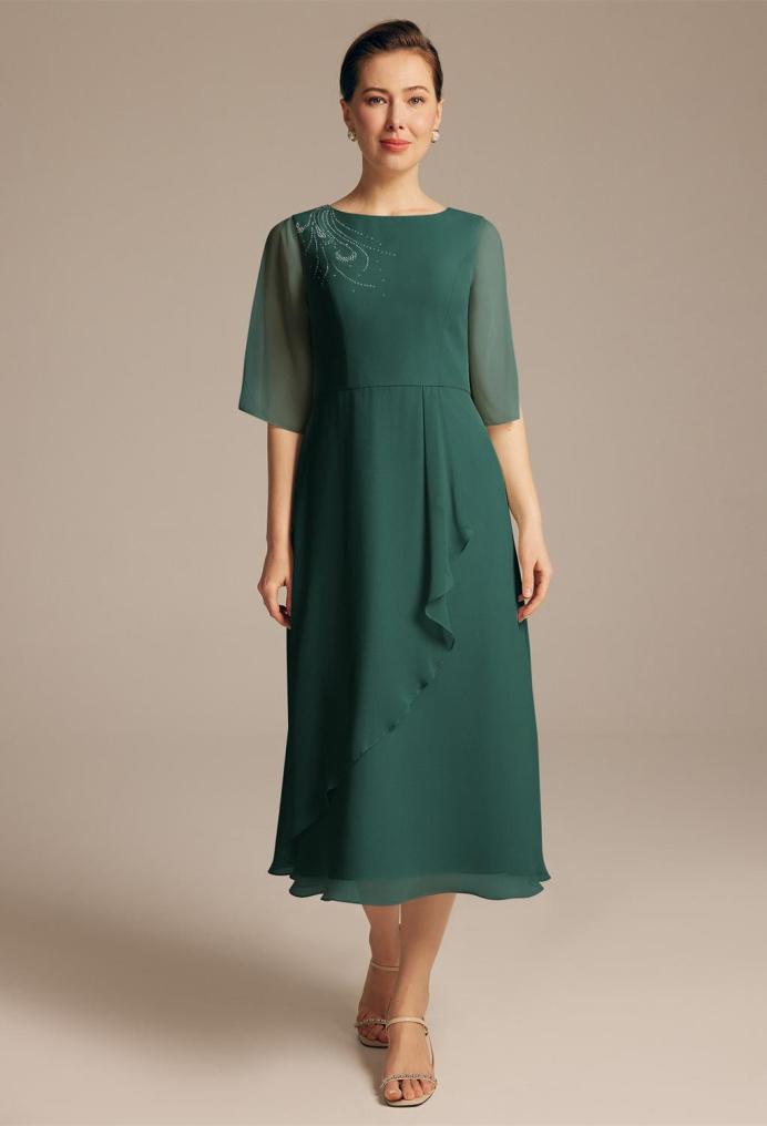 AW Tanya Dark Emerald  Mother of the Bride Dresses