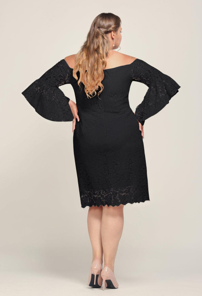 AW Odette Black  Plus Size Dresses