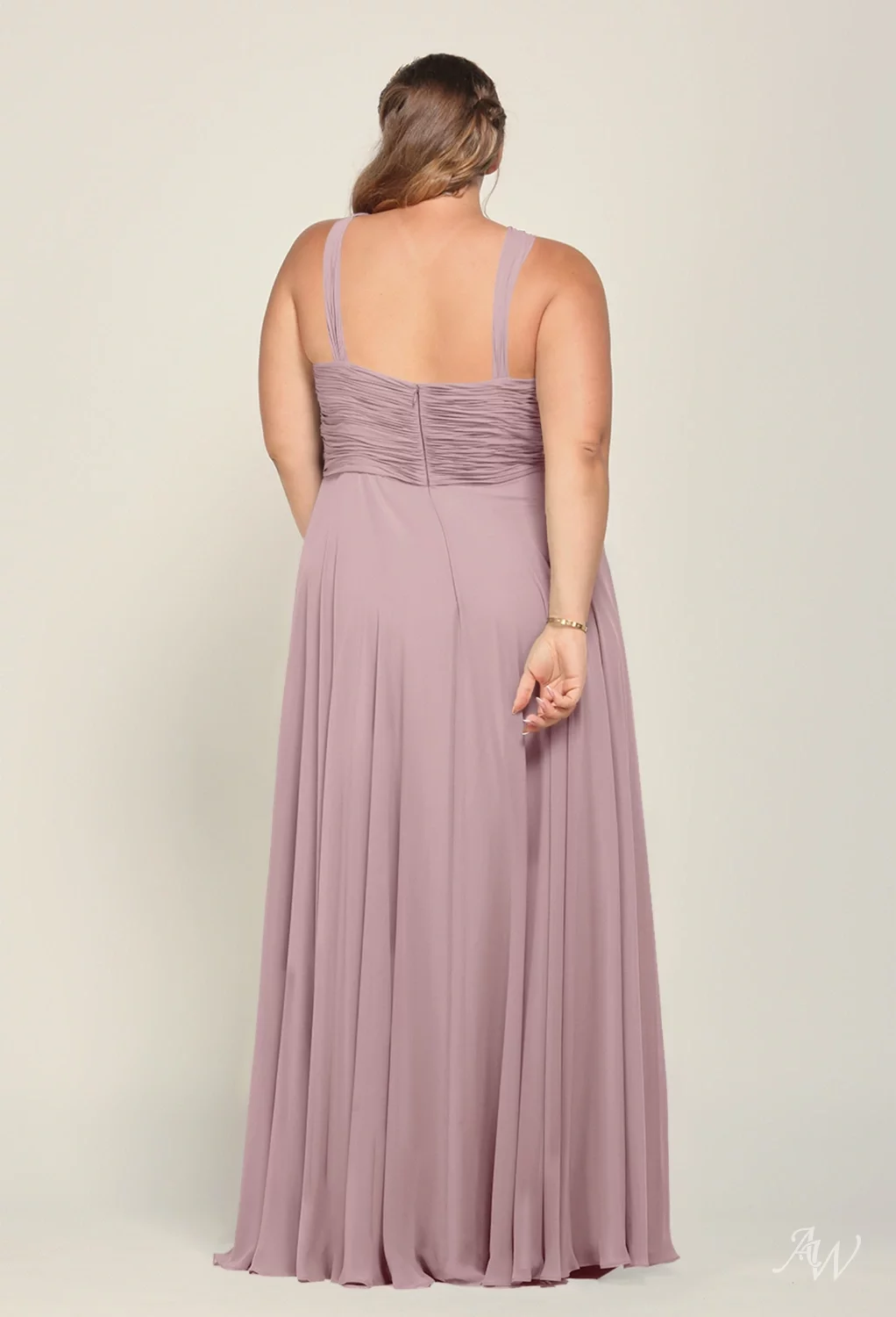 mauve bridesmaid dresses uk Zapaka Women Vintage Mauve V-Neck Bridesmaid Dress A Line Long Wedding  Guest Dress with Sleeves  ZAPAKA UK