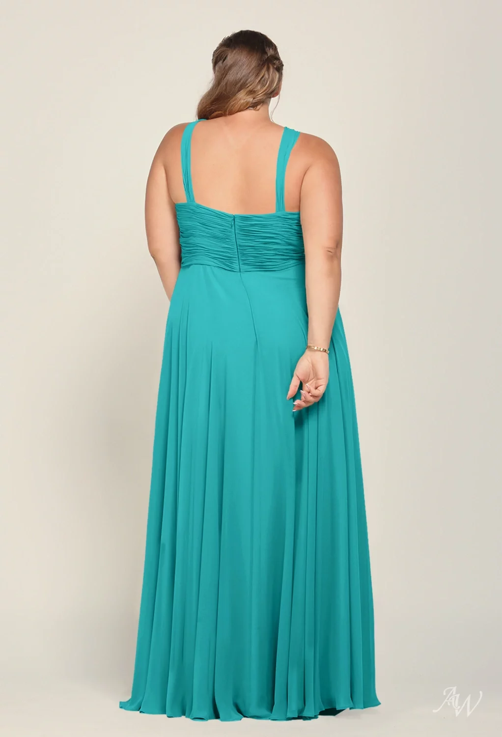 turquoise evening dress uk Aqua Off The Shoulder Sheath Satin Long Prom Dress, Aqua / 0 main image 1