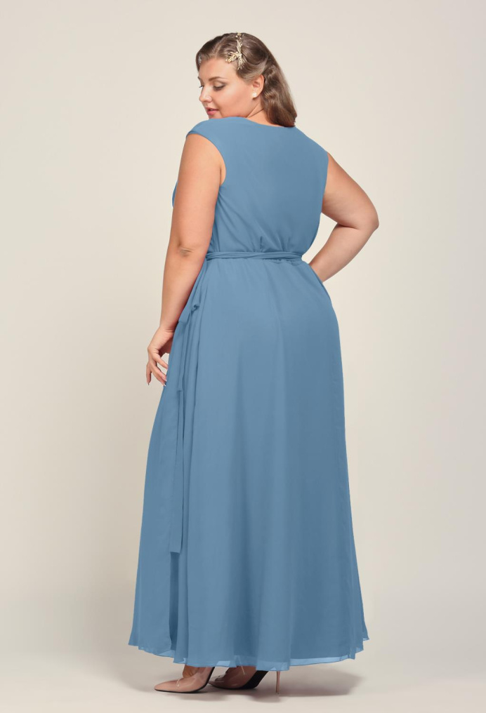 AW Darla Dusty Blue  Plus Size Dresses