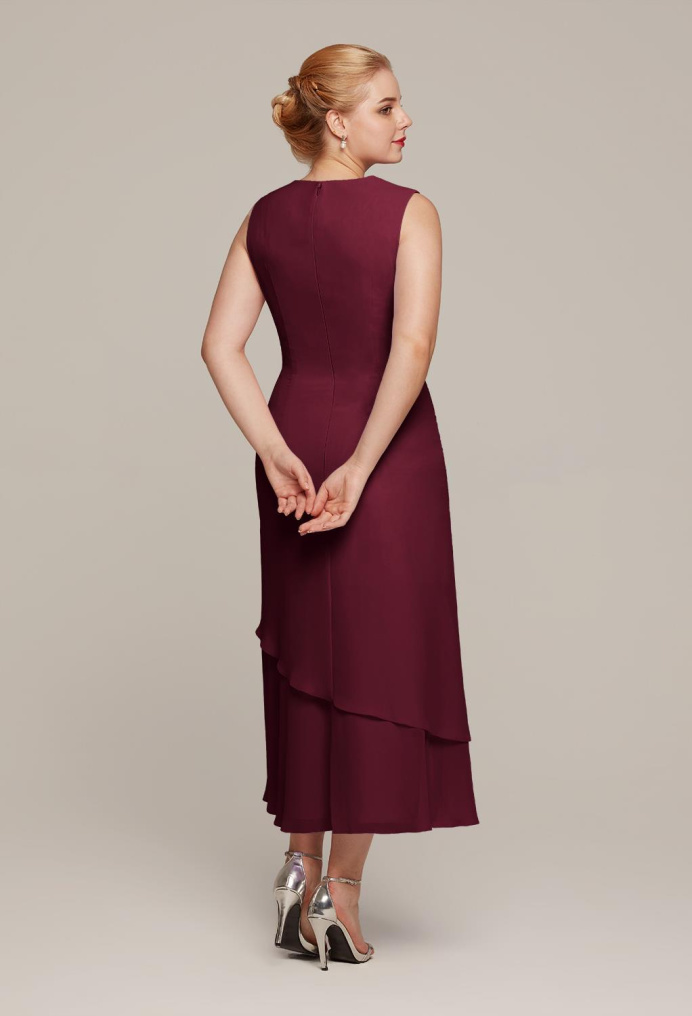AW Babette Burgundy  Mother of the Bride Dresses