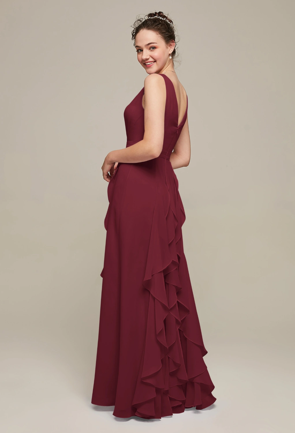 Burgundy Maternity Bridesmaid Dresses | AW.Bridal UK