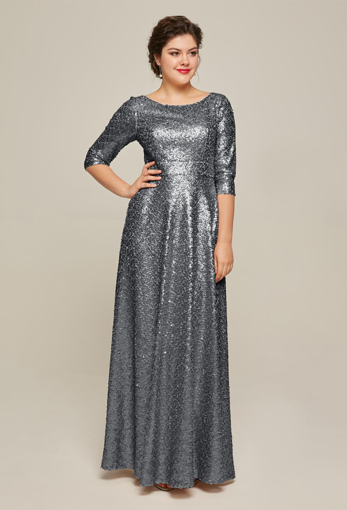 AW Simone Stone Gray  Mother of the Bride Dresses
