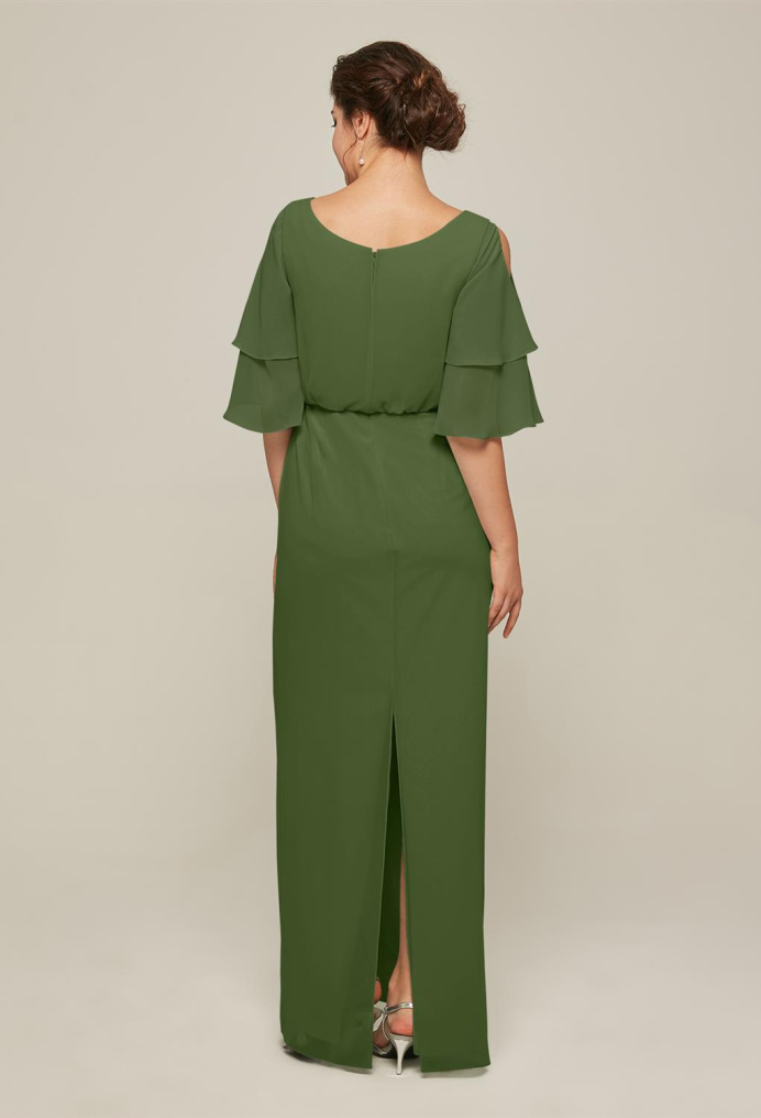 AW Mitzi Green Olive  Mother of the Bride Dresses