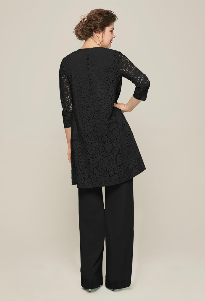 AW Karin Black  Pants Mother of the Bride Dresses