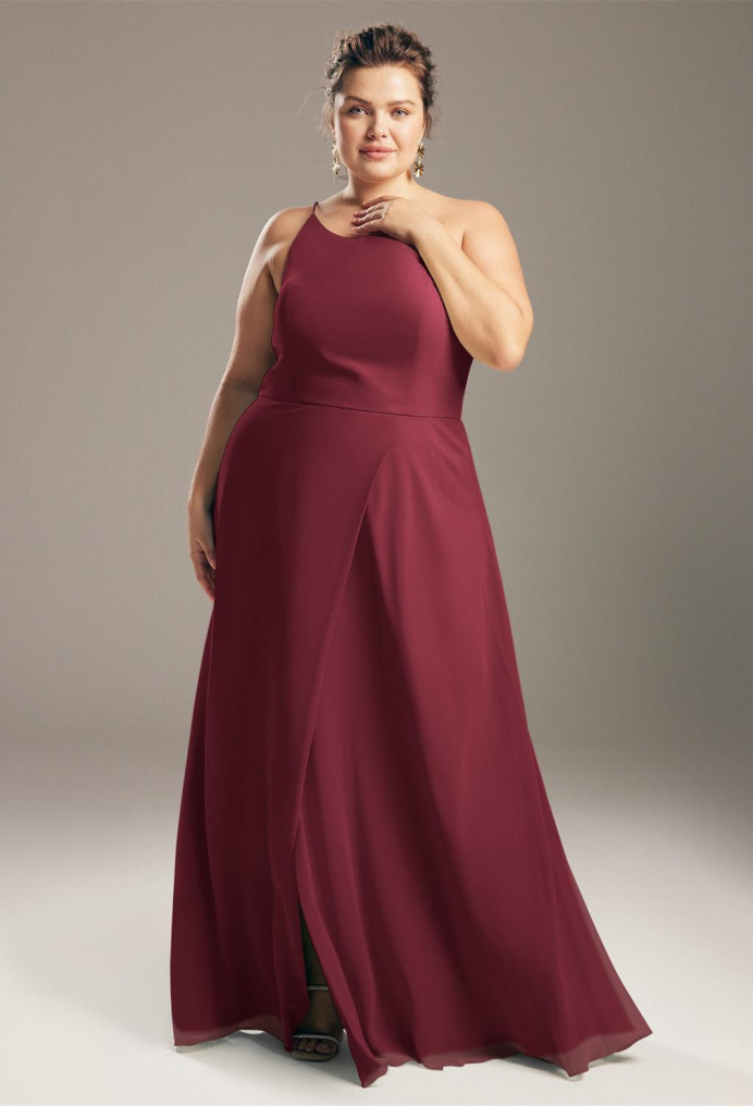 AW Janey Burgundy  Plus Size Dresses