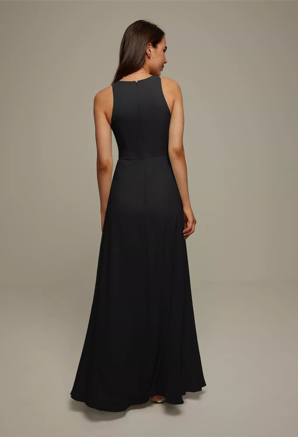 AW Aidan Dress, Skylight Chiffon Floor Length Sweetheart Neckline ...