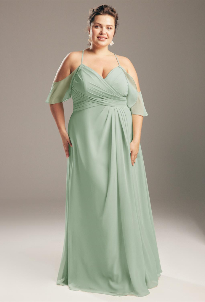 AW Jenifer Sage Green  Plus Size Dresses