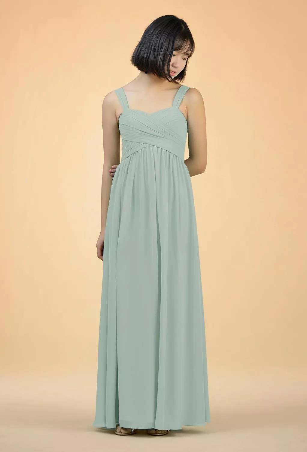 sage green junior bridesmaid dresses uk Dusty Sage & Sage Green Flower Girl Dresses