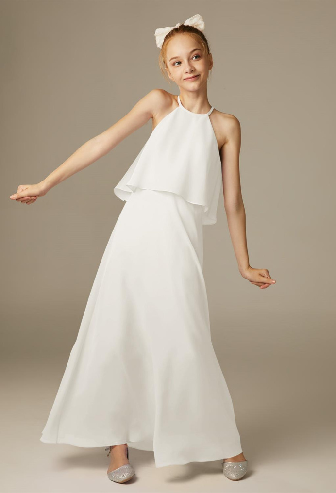 AW Noah Ivory  Junior Bridesmaid Dresses
