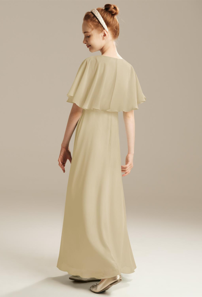 AW Ximena Champagne  Junior Bridesmaid Dresses