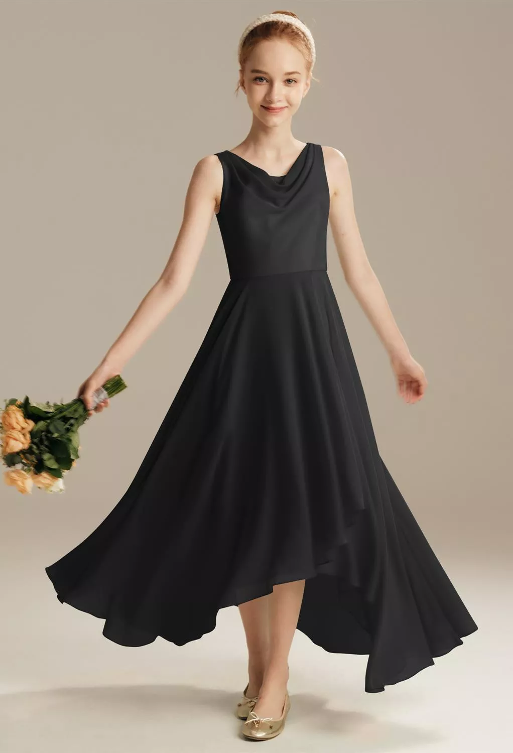 Black Junior Bridesmaid Dresses | AW.Bridal UK