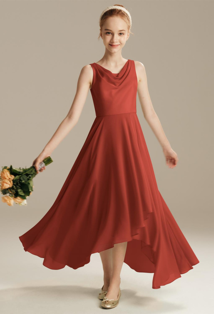 AW Thermal Rust  Junior Bridesmaid Dresses